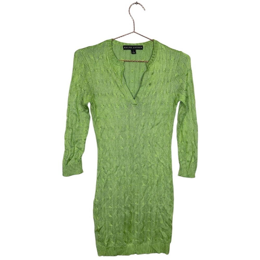 Ralph Lauren Black Label Long Silk Sweater Tunic